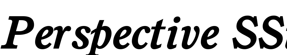 Perspective SSi Bold Italic Font Download Free