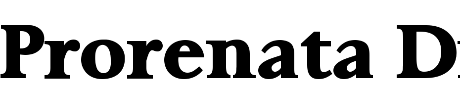 Prorenata Display SSi Font Download Free