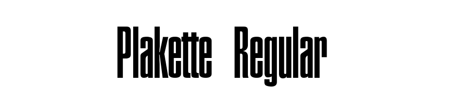 Plakette Regular Font Download Free