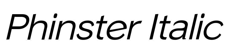 Phinster Italic Font Download Free