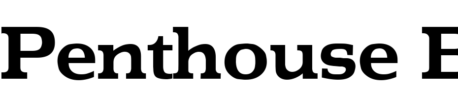 Penthouse Bold Font Download Free