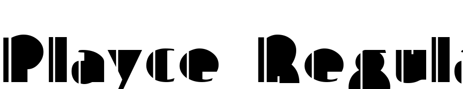 Playce Regular Font Download Free