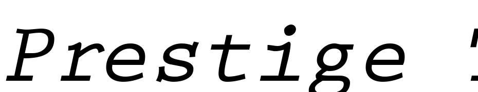 Prestige Two Bold Italic Font Download Free