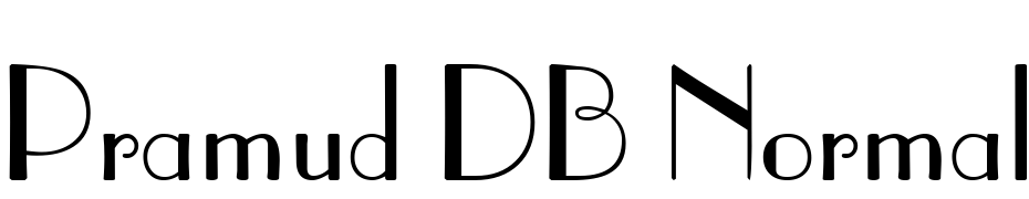 Pramud DB Normal Font Download Free