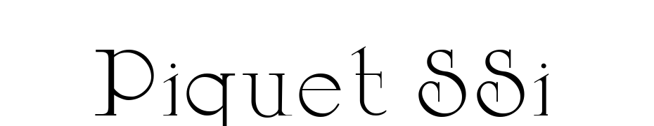 Piquet SSi Font Download Free