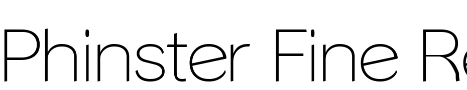 Phinster Fine Regular Font Download Free