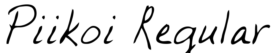 Piikoi Regular Font Download Free