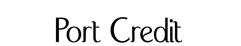 Port Credit Font Download Free
