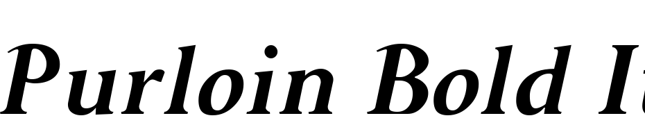 Purloin Bold Italic Font Download Free