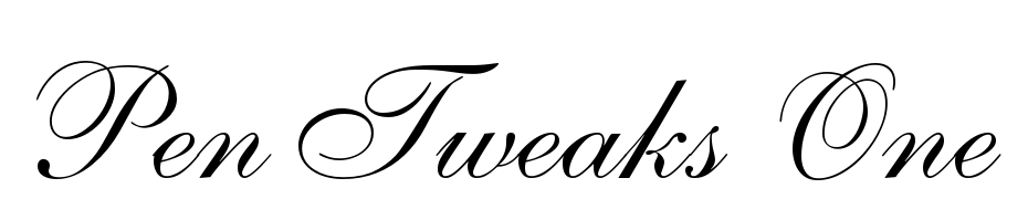 Pen Tweaks One SSi Font Download Free