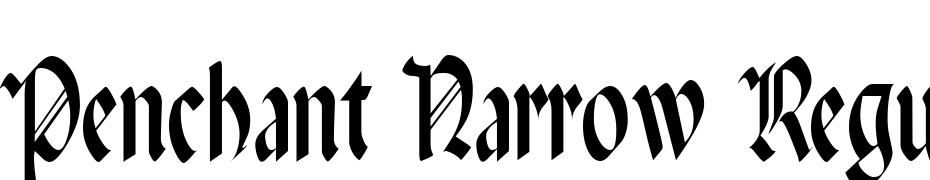 Penchant Narrow Regular Font Download Free