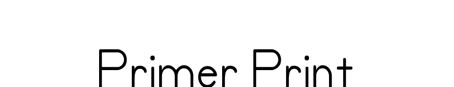 Primer Print Font Download Free