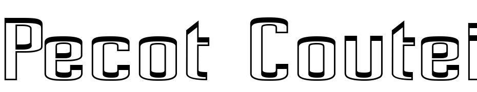 Pecot Couteir Font Download Free