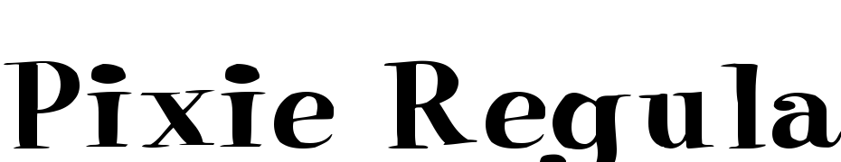 Pixie Regular Font Download Free