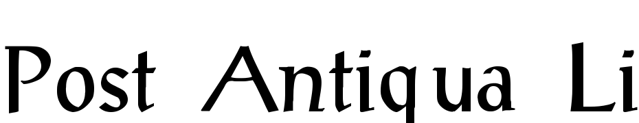 Post Antiqua Light Font Download Free