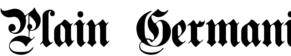 Plain Germanica Font Download Free