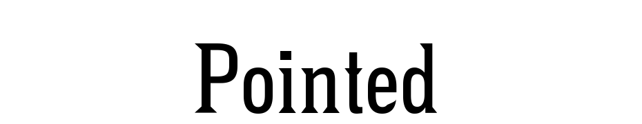 Pointed Font Download Free
