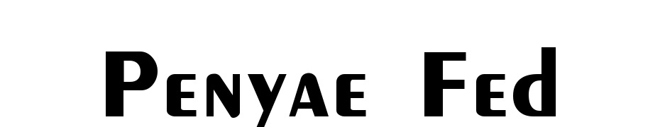 Penyae Fed Font Download Free