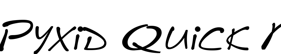 Pyxid Quick Regular Schrift Herunterladen Kostenlos