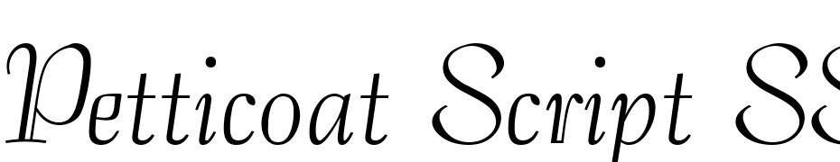 Petticoat Script SSi Font Download Free