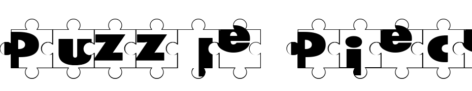 Puzzle Pieces Fuente Descargar Gratis