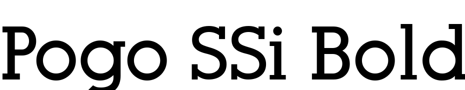 Pogo SSi Bold Font Download Free