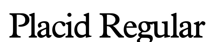 Placid Regular Font Download Free