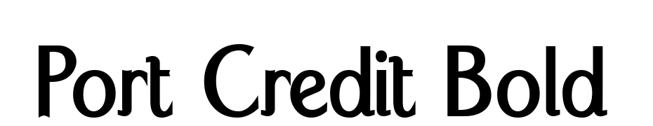 Port Credit Bold Font Download Free