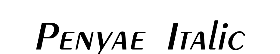 Penyae Italic Font Download Free