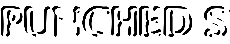 Punched Stub Font Download Free