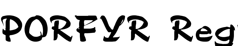 PORFYR Regular Font Download Free