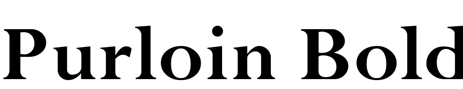 Purloin Bold Font Download Free