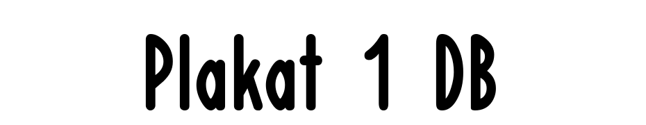 Plakat_1 DB Font Download Free