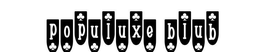 Populuxe Blub Font Download Free