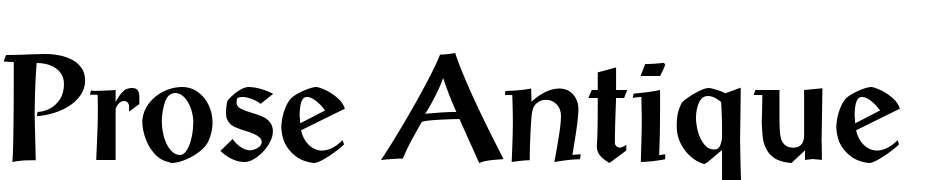 Prose Antique Bold Font Download Free
