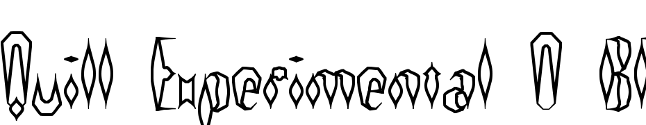 Quill Experimental O BRK Font Download Free
