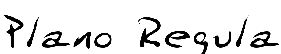 Plano Regular Font Download Free