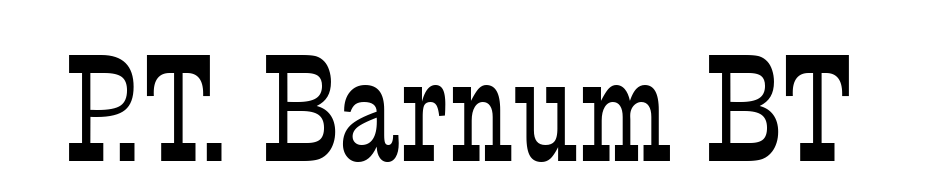 P.T. Barnum BT Font Download Free