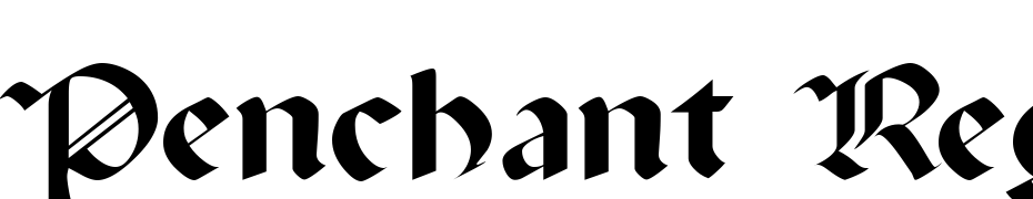 Penchant Regular Font Download Free