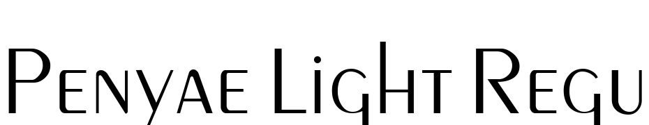 Penyae Light Regular Font Download Free