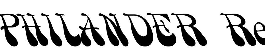 PHILANDER Regular Font Download Free