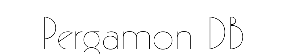 Pergamon DB Font Download Free