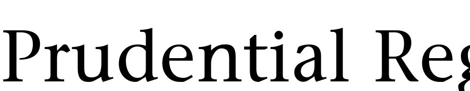Prudential Regular Font Download Free
