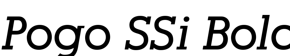 Pogo SSi Bold Italic Yazı tipi ücretsiz indir