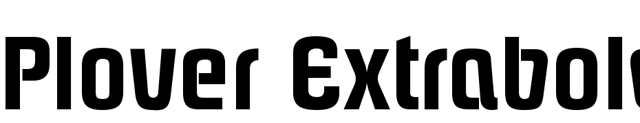 Plover Extrabold Regular Font Download Free