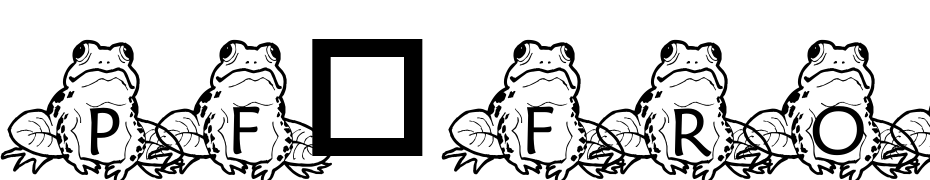 Pf_frog_sitting Font Download Free