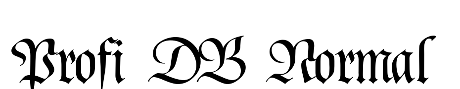 Profi DB Normal Font Download Free