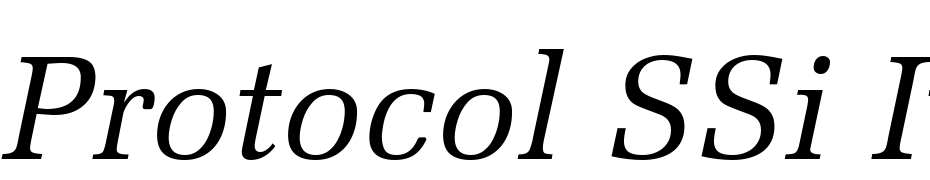 Protocol SSi Italic Font Download Free