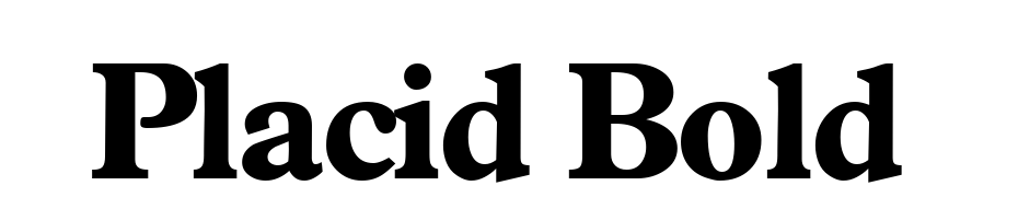 Placid Bold Font Download Free