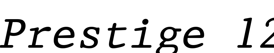 Prestige 12 Pitch Italic BT Font Download Free
